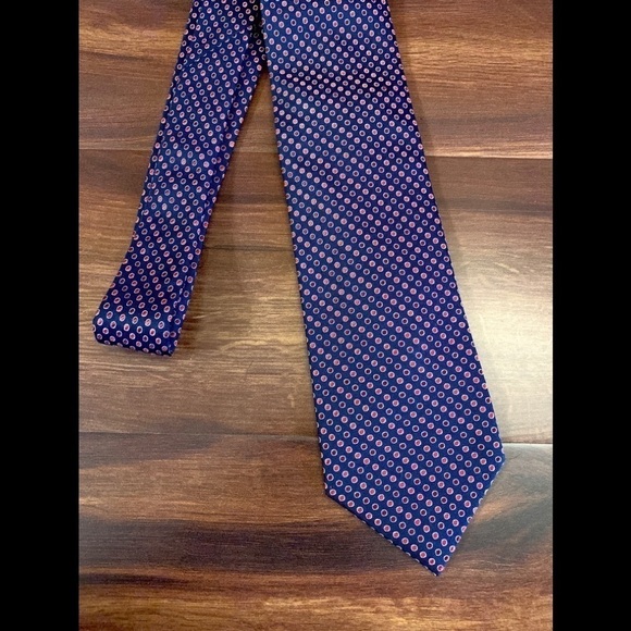 NAUTICA Vintage Navy 100% Silk Necktie - Picture 6 of 10